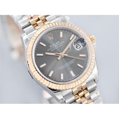 Datejust 31 278271 A2688 Automatic Womens Watch Two Tone RG Gray Stick Dial SS Jubilee Bracelet  Best Edition