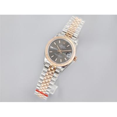 Datejust 31 278271 A2688 Automatic Womens Watch Two Tone RG Gray Stick Dial SS Jubilee Bracelet  Best Edition