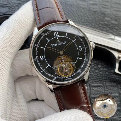 Replica Master Ultra Thin A21j Automatic Movement Mens Watch Black Dial Leather Strap A E128