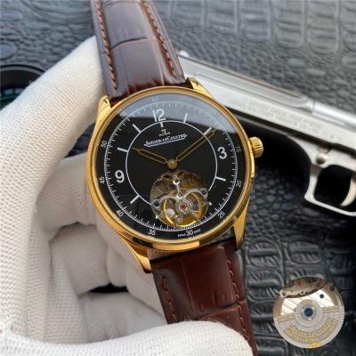 Replica Master Ultra Thin A21j Automatic Movement Mens Watch Black Dial Leather Strap A E128