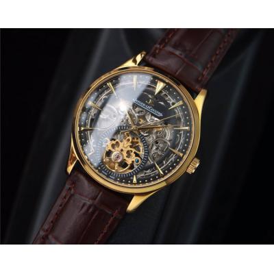 Replica Master Ultra Thin A21j Automatic Movement Mens Watch Skeleton Dial Leather Strap A E132