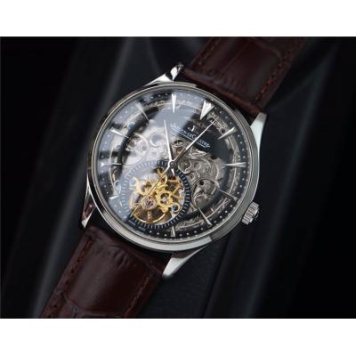 Replica Master Ultra Thin A21j Automatic Movement Mens Watch Skeleton Dial Leather Strap A E132