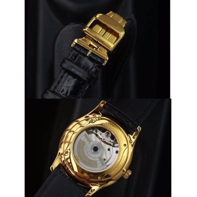 Replica Master Ultra Thin A21j Automatic Movement Mens Watch Skeleton Dial Leather Strap A E132