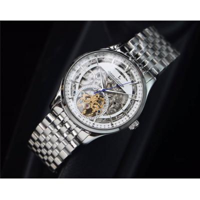 Replica Master Ultra Thin A21j Automatic Movement Mens Watch Skeleton Dial Stainless Steel B E132