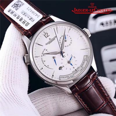 Replica Master A21j Automatic Movement Mens Watch White Dial Leather Strap E150