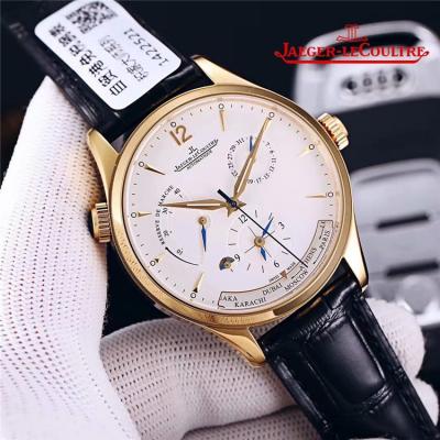 Replica Master A21j Automatic Movement Mens Watch White Dial Leather Strap E150