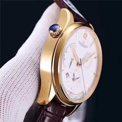 Replica Master A21j Automatic Movement Mens Watch White Dial Leather Strap E150