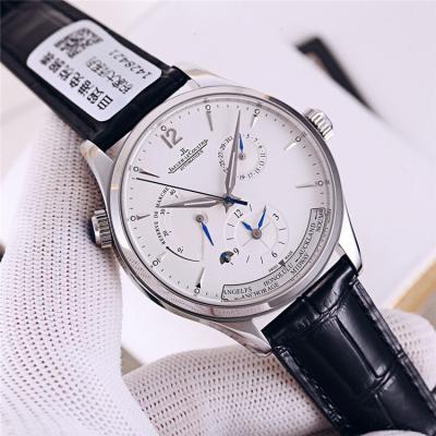 Replica Master A21j Automatic Movement Mens Watch White Dial Leather Strap E153