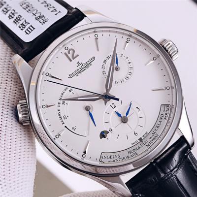 Replica Master A21j Automatic Movement Mens Watch White Dial Leather Strap E153