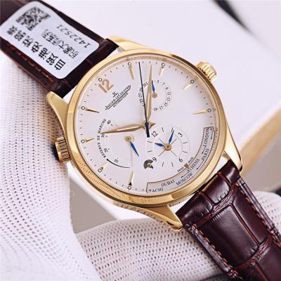 Replica Master A21j Automatic Movement Mens Watch White Dial Leather Strap E153