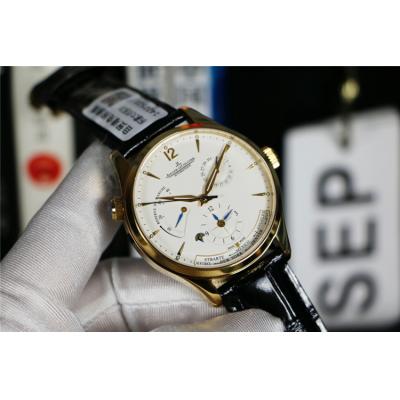 Replica Geophysic A21j Automatic Movement Mens Watch White Dial Leather Strap E155