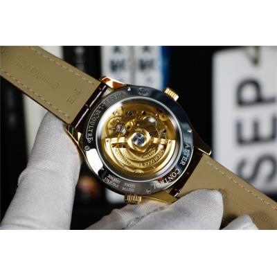 Replica Geophysic A21j Automatic Movement Mens Watch White Dial Leather Strap E155