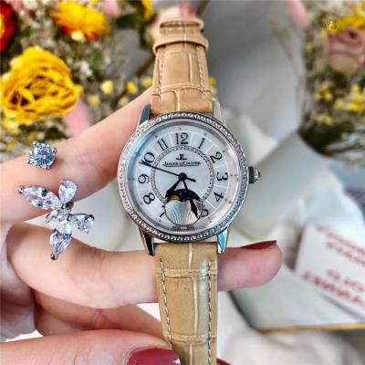 Replica Rendez-Vous Swiss Quartz Movement Womens Watch MOP Dial Diamonds Case Leather Strap A E157