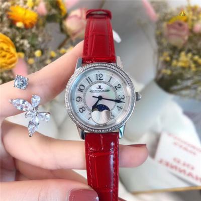 Replica Rendez-Vous Swiss Quartz Movement Womens Watch MOP Dial Diamonds Case Leather Strap A E157