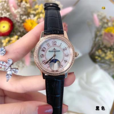 Replica Rendez-Vous Swiss Quartz Movement Womens Watch MOP Dial Diamonds Case Leather Strap B E157