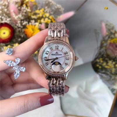 Replica Rendez-Vous Swiss Quartz Movement Womens Watch MOP Dial Diamonds Case Leather Strap B E157