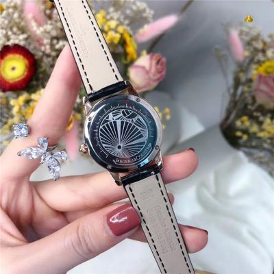 Replica Rendez-Vous Swiss Quartz Movement Womens Watch MOP Dial Diamonds Case Leather Strap B E157