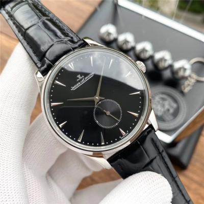 Replica Master Ultra Thin A21j Automatic Movement Mens Watch Black Dial Leather Strap A E159