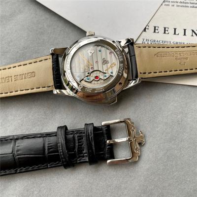 Replica Master Grande Tradition A21j Automatic Movement Mens Watch White Dial Leather Strap E162