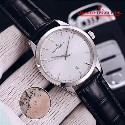 Replica Master Ultra Thin A21j Automatic Movement Mens Watch Black Dial Leather Strap B E165