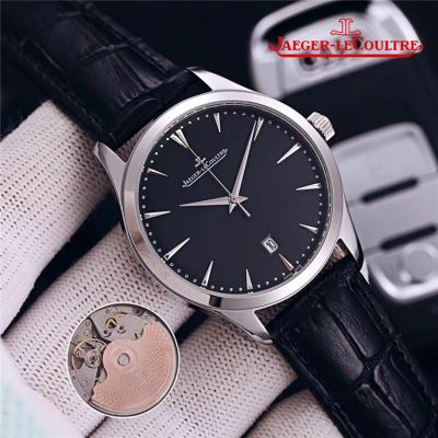 Replica Master Ultra Thin A21j Automatic Movement Mens Watch Black Dial Leather Strap B E165