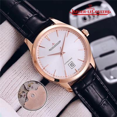 Replica Master Ultra Thin A21j Automatic Movement Mens Watch Black Dial Leather Strap B E165