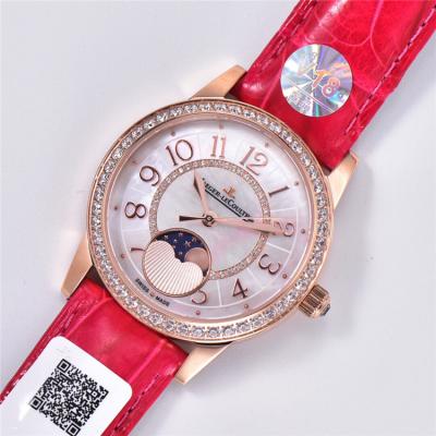 Replica Rendez-Vous Swiss Quartz Movement Womens Watch MOP Dial Diamonds Case Leather Strap A E174