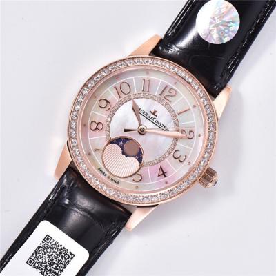 Replica Rendez-Vous Swiss Quartz Movement Womens Watch MOP Dial Diamonds Case Leather Strap A E174