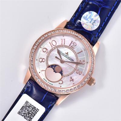 Replica Rendez-Vous Swiss Quartz Movement Womens Watch MOP Dial Diamonds Case Leather Strap A E174