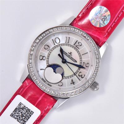 Replica Rendez-Vous Swiss Quartz Movement Womens Watch MOP Dial Diamonds Case Leather Strap B E174