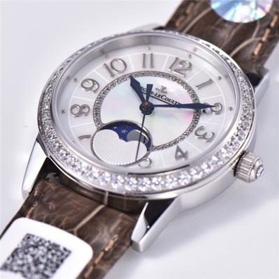 Replica Rendez-Vous Swiss Quartz Movement Womens Watch MOP Dial Diamonds Case Leather Strap B E174