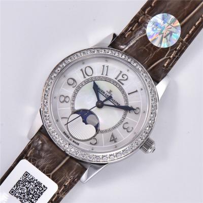 Replica Rendez-Vous Swiss Quartz Movement Womens Watch MOP Dial Diamonds Case Leather Strap B E174