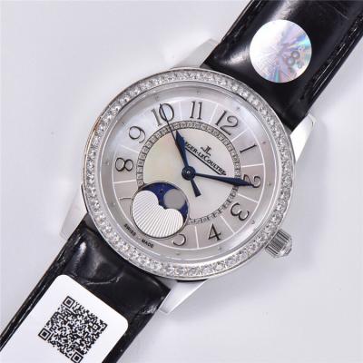 Replica Rendez-Vous Swiss Quartz Movement Womens Watch MOP Dial Diamonds Case Leather Strap B E174