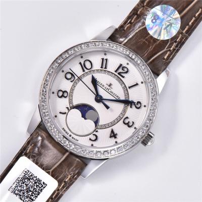 Replica Rendez-Vous Swiss Quartz Movement Womens Watch White Dial Diamonds Case Leather Strap C E174