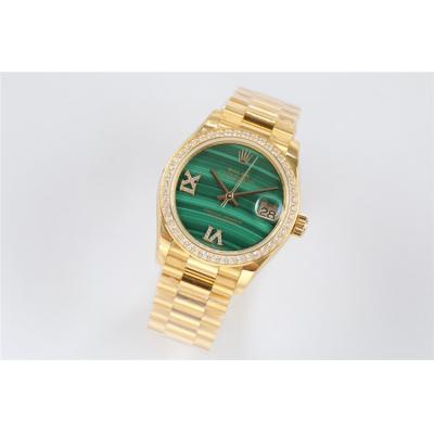 EWF Datejust 31 278278MLRDP A2688 Automatic Womens Watch Diamond Bezel  Malachite Diamond Dial SS President Bracelet Bes