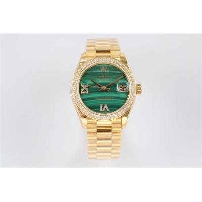 EWF Datejust 31 278278MLRDP A2688 Automatic Womens Watch Diamond Bezel  Malachite Diamond Dial SS President Bracelet Bes