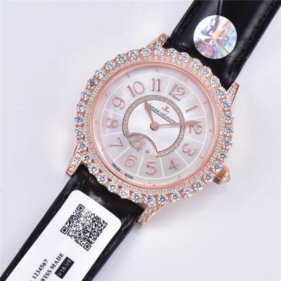 Replica Rendez-Vous Swiss Quartz Movement Womens Watch MOP Dial Diamonds Case Leather Strap A E175