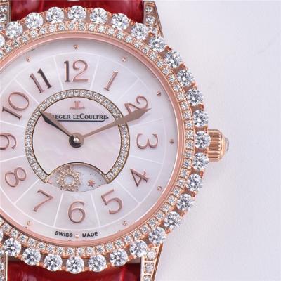 Replica Rendez-Vous Swiss Quartz Movement Womens Watch MOP Dial Diamonds Case Leather Strap A E175