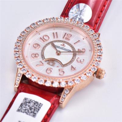 Replica Rendez-Vous Swiss Quartz Movement Womens Watch MOP Dial Diamonds Case Leather Strap A E175