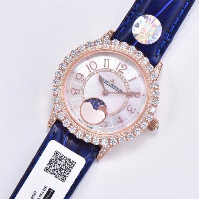 Replica Rendez-Vous Swiss Quartz Movement Womens Watch MOP Dial Diamonds Case Leather Strap C E175