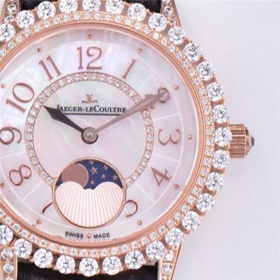 Replica Rendez-Vous Swiss Quartz Movement Womens Watch MOP Dial Diamonds Case Leather Strap C E175