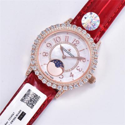 Replica Rendez-Vous Swiss Quartz Movement Womens Watch MOP Dial Diamonds Case Leather Strap C E175