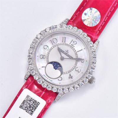 Replica Rendez-Vous Swiss Quartz Movement Womens Watch MOP Dial Diamonds Case Leather Strap D E175