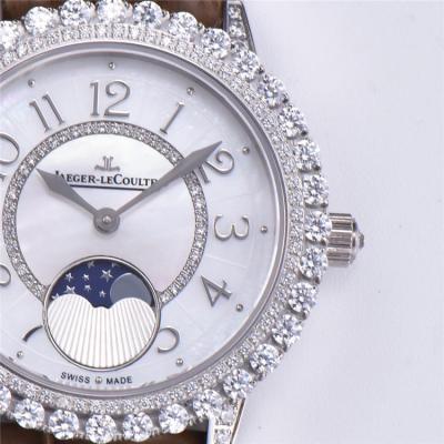 Replica Rendez-Vous Swiss Quartz Movement Womens Watch MOP Dial Diamonds Case Leather Strap D E175