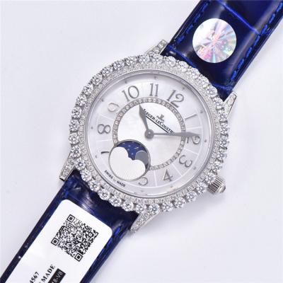 Replica Rendez-Vous Swiss Quartz Movement Womens Watch MOP Dial Diamonds Case Leather Strap D E175