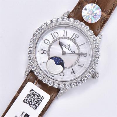 Replica Rendez-Vous Swiss Quartz Movement Womens Watch MOP Dial Diamonds Case Leather Strap D E175