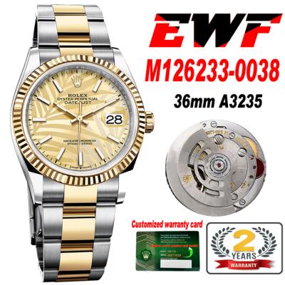 EWF Datejust 36 126200 A3235 Automatic Mens Watch ...