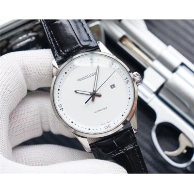 Replica A21j Automatic Movement Mens Watch White Dial Leather Strap E180