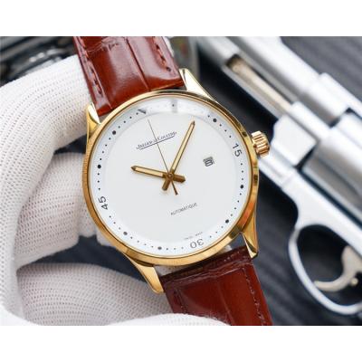 Replica A21j Automatic Movement Mens Watch White Dial Leather Strap E180