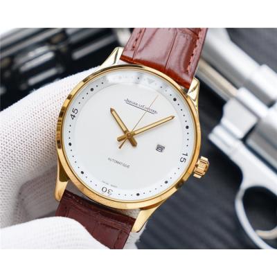 Replica A21j Automatic Movement Mens Watch White Dial Leather Strap E180